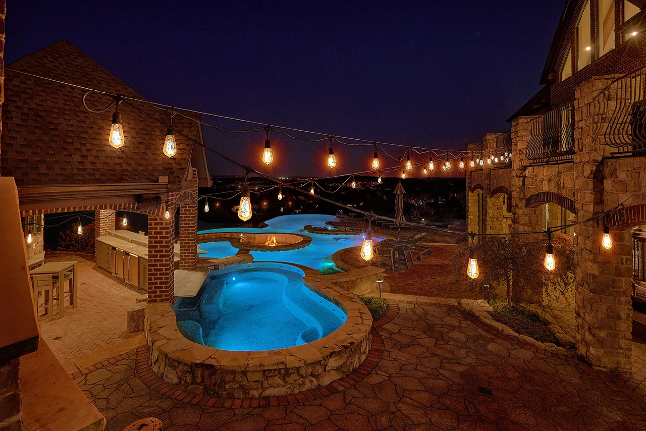 Lights of the Pool at Night