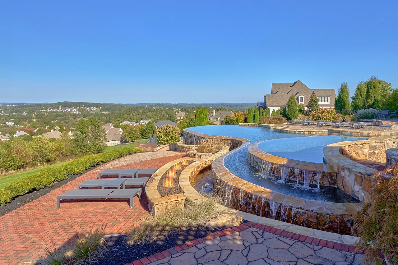 Waterfall Seating in Pool